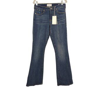 Dear John Rosa Mid-Rise Flare Women's Jeans Size‎ 28 Medium Wash Denim